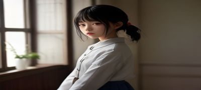 制服处女动漫制作公司排行，专业动画工作室灯光明亮的绘图台上摆放着角色设定稿与制服草图